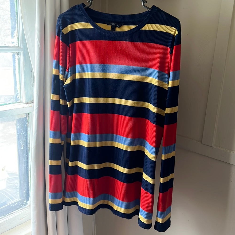 Long tall sally size large multi color sweater